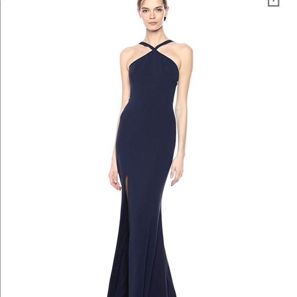 Dress the Population Dresses & Skirts - Dress the Population Brianna Halter Mermaid Gown